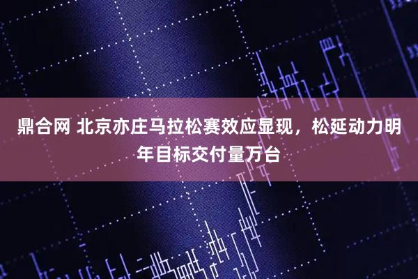 鼎合网 北京亦庄马拉松赛效应显现，松延动力明年目标交付量万台