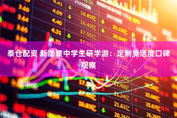 泰仓配资 新加坡中学生研学游：定制灵活度口碑观察